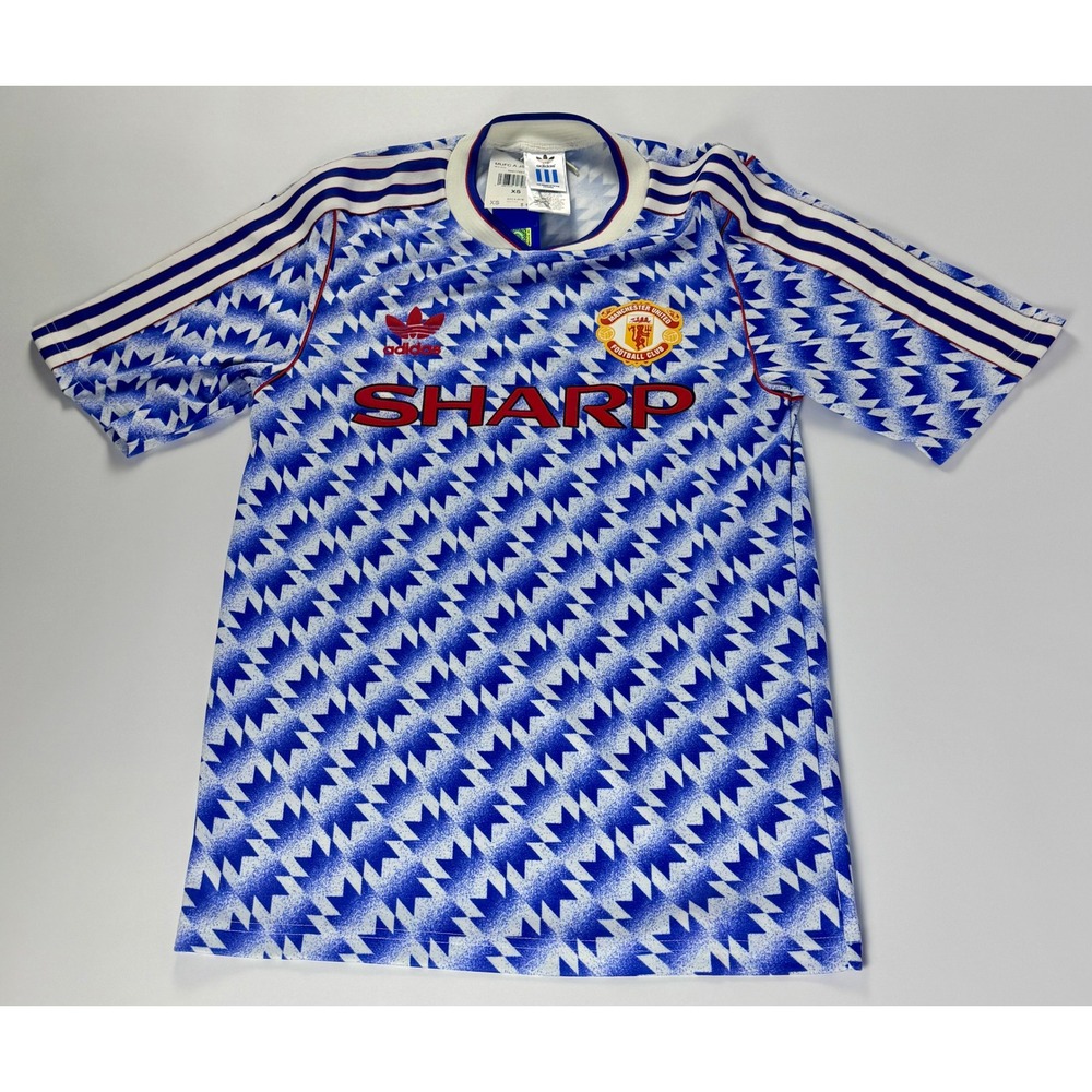 Adidas Manchester United 1990-92 Retro Away Jersey Men's XS JM5495 NWT Reissue